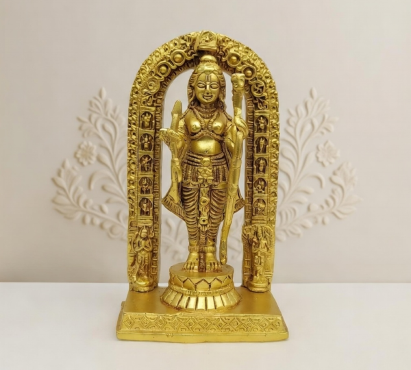 Golden Finish Lord Ram Idol Statue