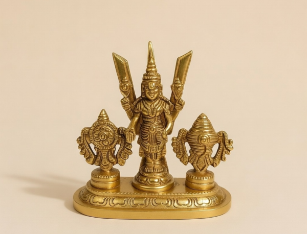 Handcrafted Brass Tirupati Balaji Idol Set