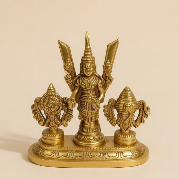Handcrafted Brass Tirupati Balaji Idol Set