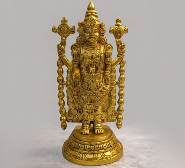 Gold Finish Balaji Venkateswara Idol