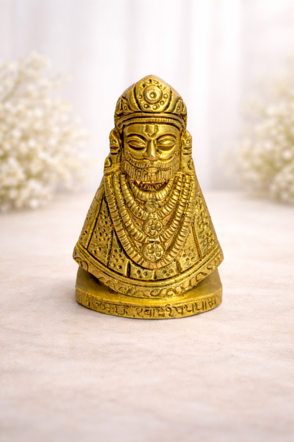 Handcrafted Brass Khatu Shyam Murti
