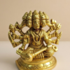 Brass Panchmukhi Hanuman Idol